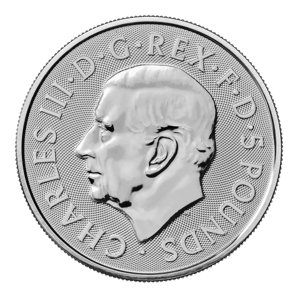 2023 Bull of Clarence in capsula Gran Bretagna 2 oz argento 999,9 FDC - Immagine 2 di 2