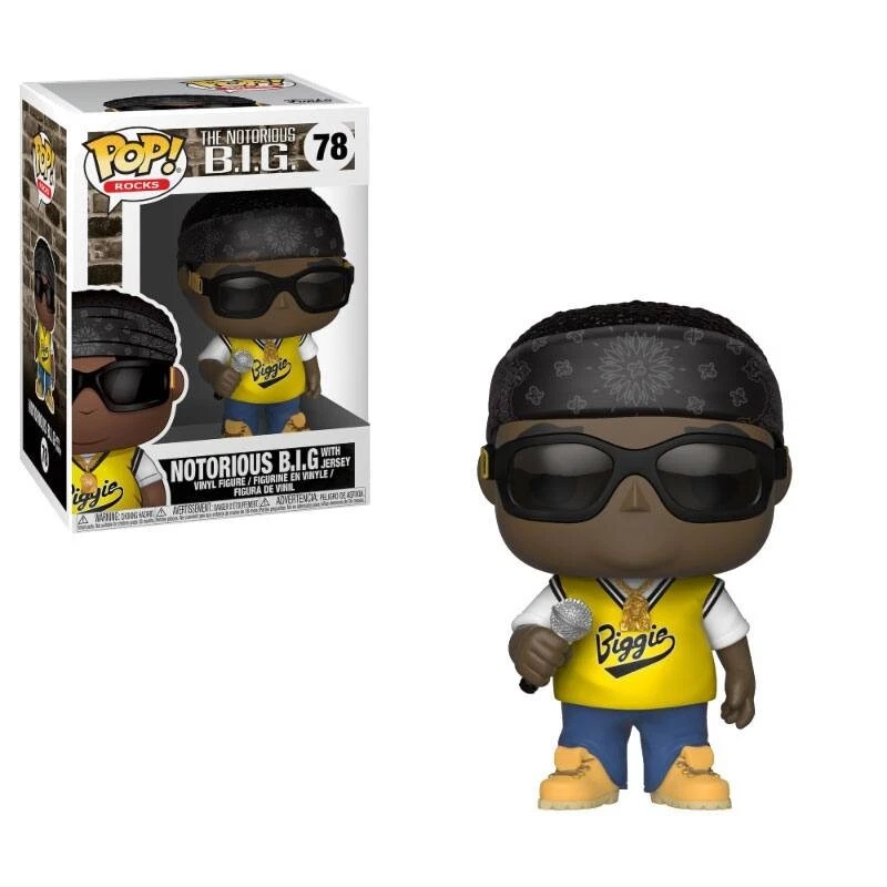 Funko Notorious B.I.G. POP! Rocks Vinyl Figur Notorious B.I.G. (Jersey) #78 Neu