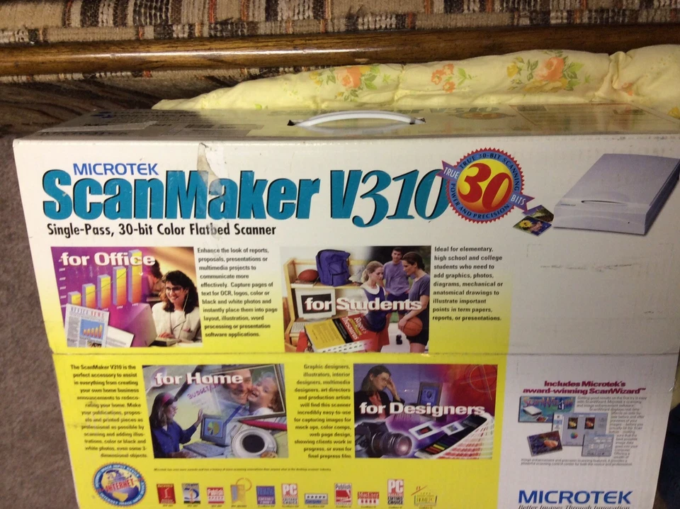 Microtek ScanMaker V310 Flatbed Scanner WIndows - New Open Box - Image 2 of 4