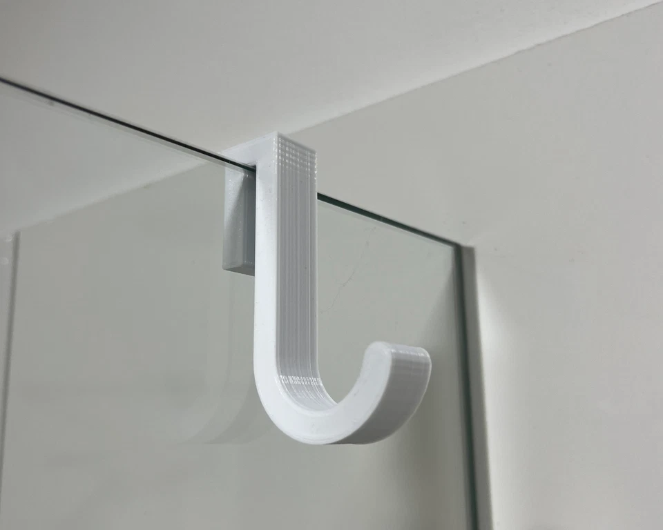Set 4 x Handtuchhalter für Glasduschkabine - Haken für Glasdusche Glasduschwand - Bild 2 von 4