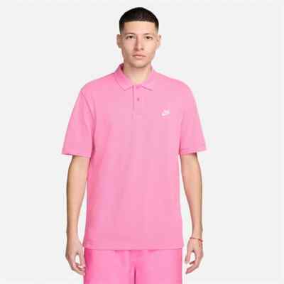 Nike Sportswear Mens M Athletic Pink Short Sleeve Matchup Pique