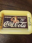 Coca Cola Metal Change Trays Small Vintage Mini Tin Tips Rectangle 6.5"
