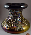 RARE NORTHWOOD CARNIVAL GLASS GRAPE & CABLE MASTER PUNCH BOWL BASE BANQUET STAND