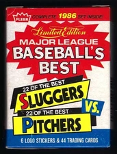 1986 Fleer Baseball's Best Sluggers vs Pitchers Complete Set (44) MINT