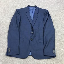 The Kooples Suit Jacket Mens EU 50 Blue Wool Two Button Slim Fit Blazer Formal