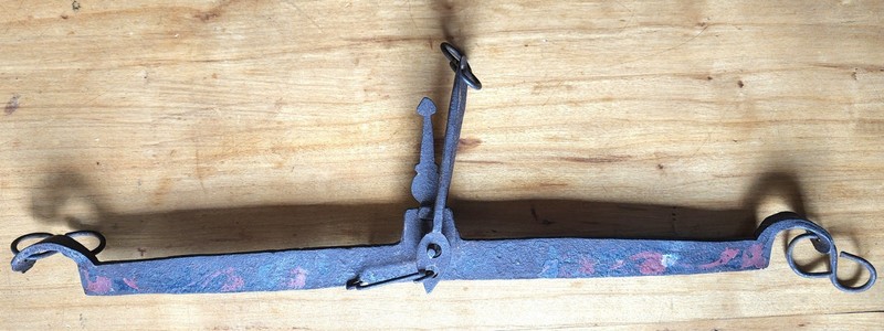 Antique 18-19th Century Cast Beam Balance Scale. - Primitive, Unusual, Early