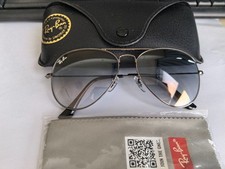 Ray-Ban RB3025 Aviator Classic Gunmetal Frame Grey Gradient Sunglasses 58mm