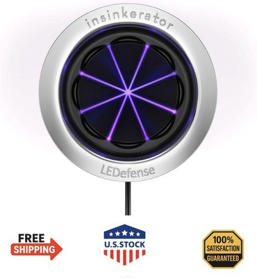 INSINKERATOR LEDefense Garbage Disposal Flange, Antimicrobial LED Accessory for
