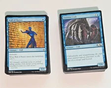 Bulk Lot 100 Blue Magic The Gathering MTG Trading Cards NO DUPLICATES Mixed Sets