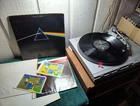 PINK FLOYD THE DARK SIDE OF THE MOON LP RECORD WITH INSERT AND POSTERS