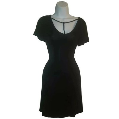 90s Y2K style Women's T-Shirt Dress XS Choker collar Skater Mossimo Black |  eBay