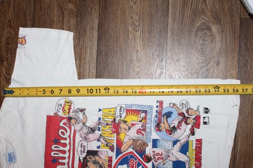 Vintage Salem Sportswear Philadelphia Phillies Graphic Shirt M, Comic Series '93 - Picture 16 of 16