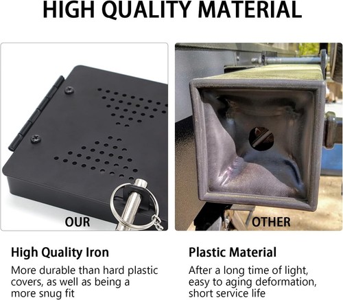 RV Bumper Cap Cover,RV Plug End Cap,Square Caps for Black - Picture 3 of 6