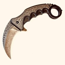 GOLDENSUN Karambit pocket knife .7.25" open GPL023SWSL
