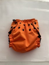 Apple cheeks Size 2 Pocket Diaper W/o Inside Liner Orange W/black Halloween