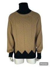 NEW FENDI BI COLOUR ROLL NECK CASHMERE KITWEAR - RRP 525