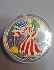 2000 Painted Walking Liberty Silver 1 oz American Eagle $1