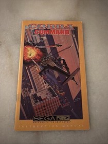 Cobra Command Sega CD Instruction Manual ONLY Authentic Original Manual