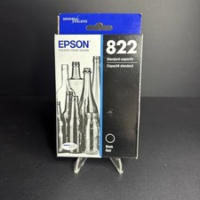 Genuine Epson 822 T822120-S Black Ink Cartridge Exp. 08/2026