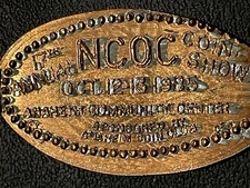 17th Annual NCOC Coin Show Anaheim Oct. 12-13 1985 Zc Elongated Penny #073001
