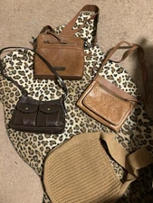 Designer Handbag Lot Gabs Brahmin Lodis Italy Leather Purse Tote Satchel