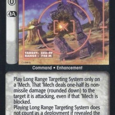 Long Range Targeting System - Limited - Battletech CCG