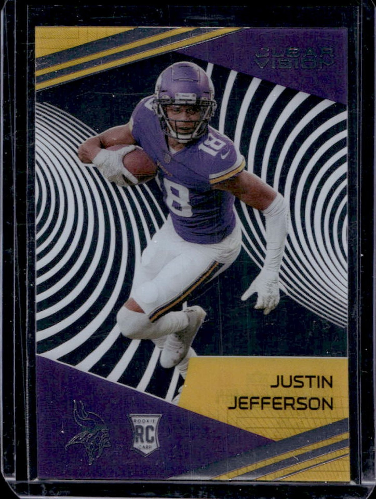 2020 Chronicles Justin Jefferson Clear Vision Rookies RC #CV-11 Vikings