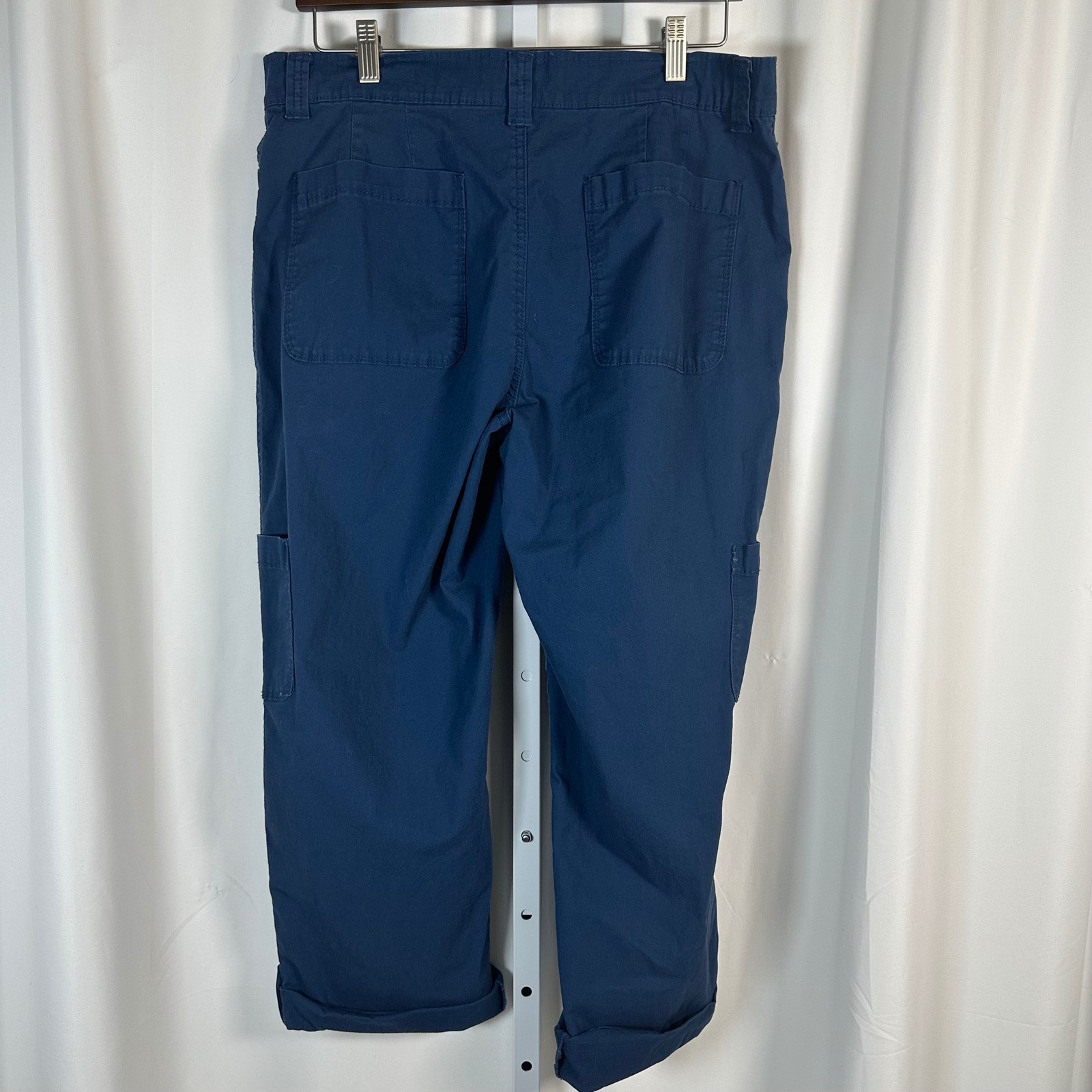 Code Bleu Blue Stretch Convertible Cargo Pant 14P… - image 5