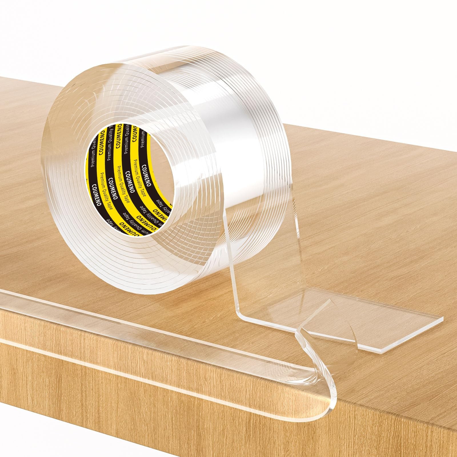 Bandes de protection d'angle bébé transparentes PVC souple 40mm x 3m