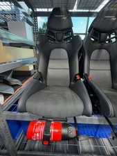 Porsche 992 Gt3rs Weissach Carbon Lw Bucket Seats Black W Silver New Take Out