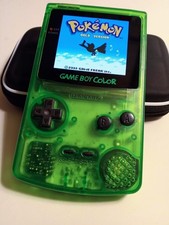 Laminated OLED Screen - Clear Green Game Boy Color w/ Case