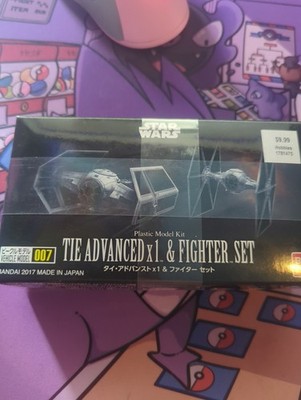 Bandai Star Wars TIE Advanced x1 & TIE Fighter Set 2017 Model Kit 007 Sealed