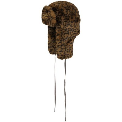 KANGOL Leo Fake Fur Fliegermütze Chapka Ushanka Pilotenmütze Trappermütze