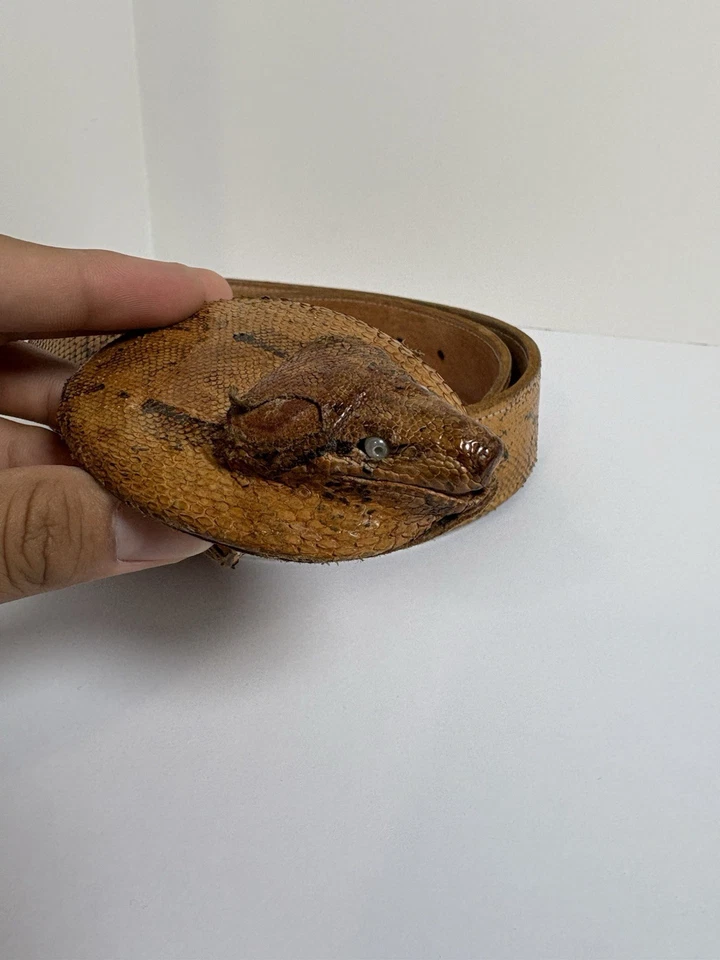 Handmade Snake Leather Belt - Image 4 of 4