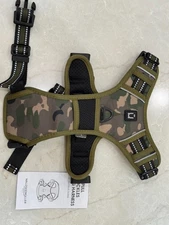 Camo Dog Harness No Pull Reflective Size L