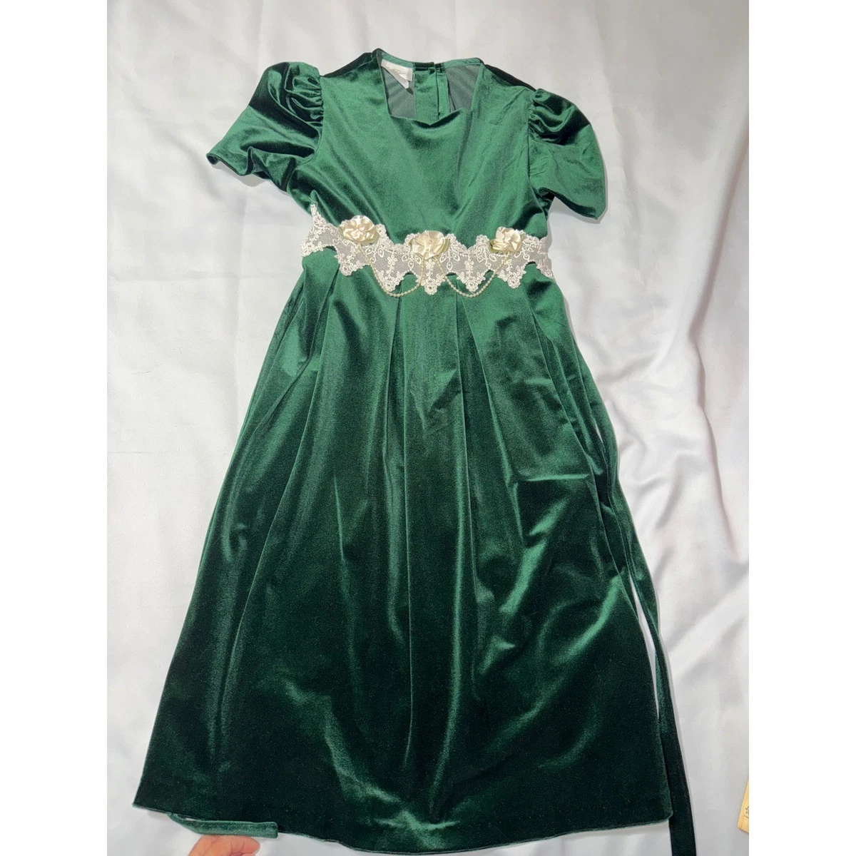 bonnie jean green velvet dress Bonnie Jean Nutcracker Dress & Green Velvet Cardigan 12 Month New Tags Baby  Doll