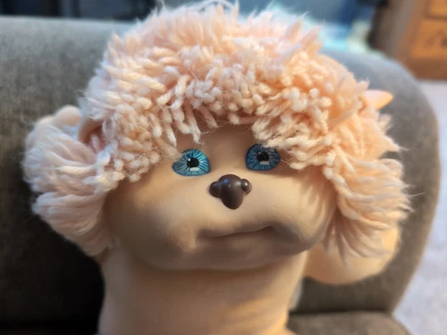 Vintage Cabbage Patch Kids Lion Koosas w/  Blue Eyes  1980s Outfit/Collar