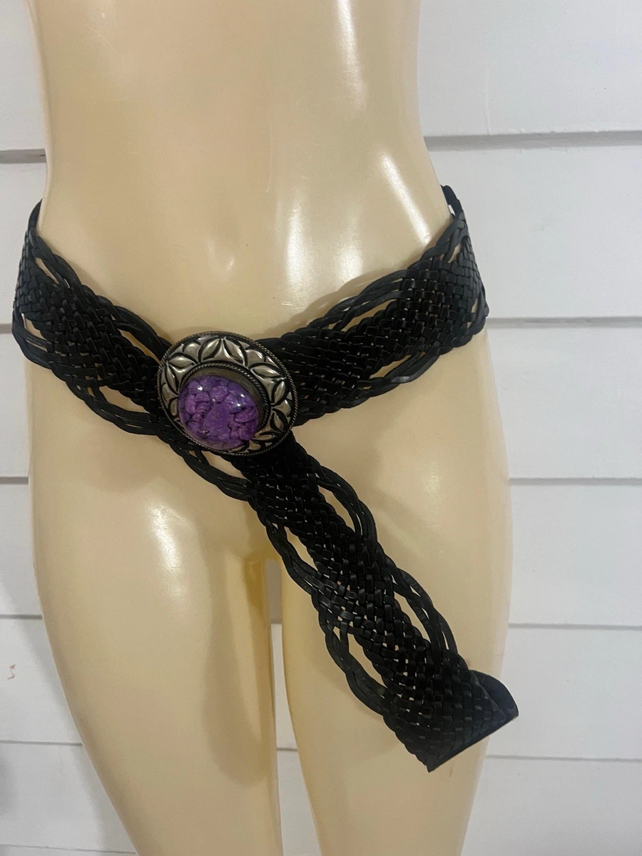 Anthropologie Motiv 56 brown leather braided belt with round engraved buckle Brown Anthropologie Belt Buckle for Sale up to 90% Off: Poshmark main image 3