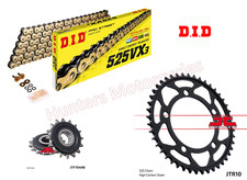 BMW F850 GS DID Gold X-Ring Chain and JT RB Quiet Sprocket Kit Set 2018 to 2024