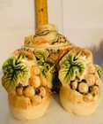 Vintage Fruit Salt/Pepper Shaker Set with Condiment Bowl — photo 4