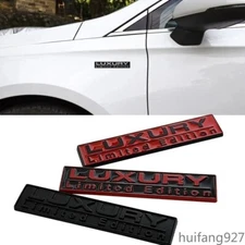 Metal Car LUXURY Edition Emblems Rear Trunk Lid Badges Decal Sticker Ornaments