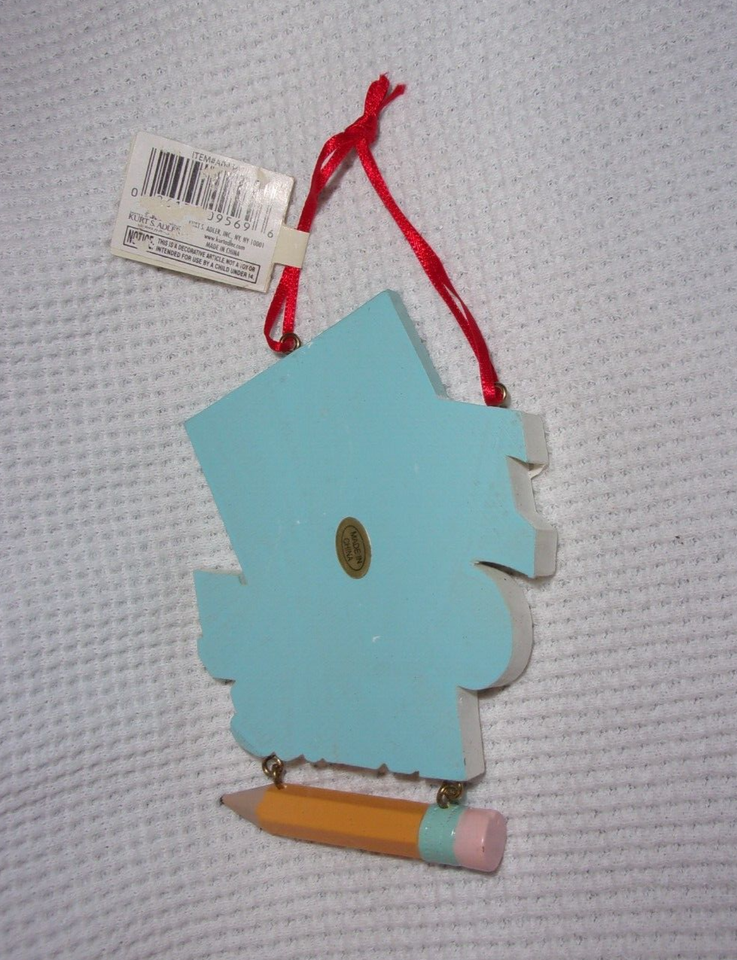 I Love Crossword Puzzles Holly Adler Christmas Ornament New with Tags