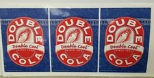 Double Cola Double Cool Denim Motif Advertising Proof Vintage 