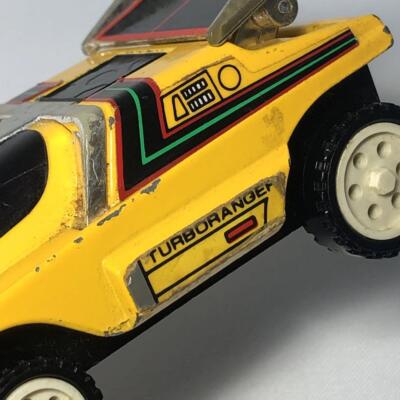Jouet Turboranger DX - Voiture Bleue Et Jaune (Pieds) - Bandai, Année 1989