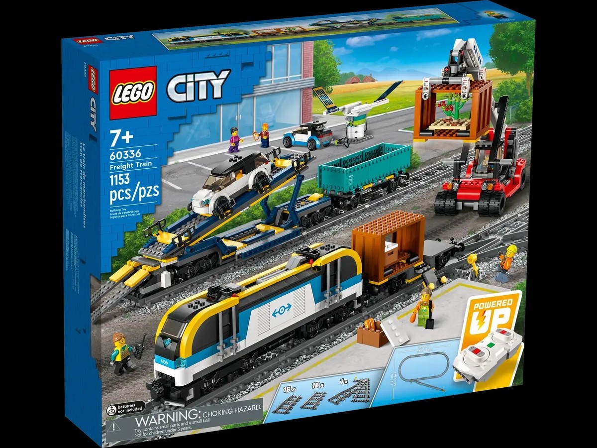 Lego City Freight Train Set 60336 Powered Up Retired Cargo Brand