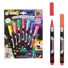 Chalk Marker Pens Vivid Colour Ceramic Plastic Mirror board Metal 1.0mm - 7-pack