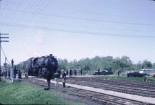 GTW Grand Trunk Western 4-6-2 steam engine Kodachrome original Kodak Slide