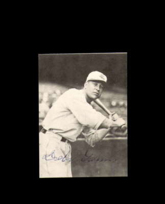 Tex Garms Signed 1972 TCMA The 30's Mini St. Louis Browns Autograph