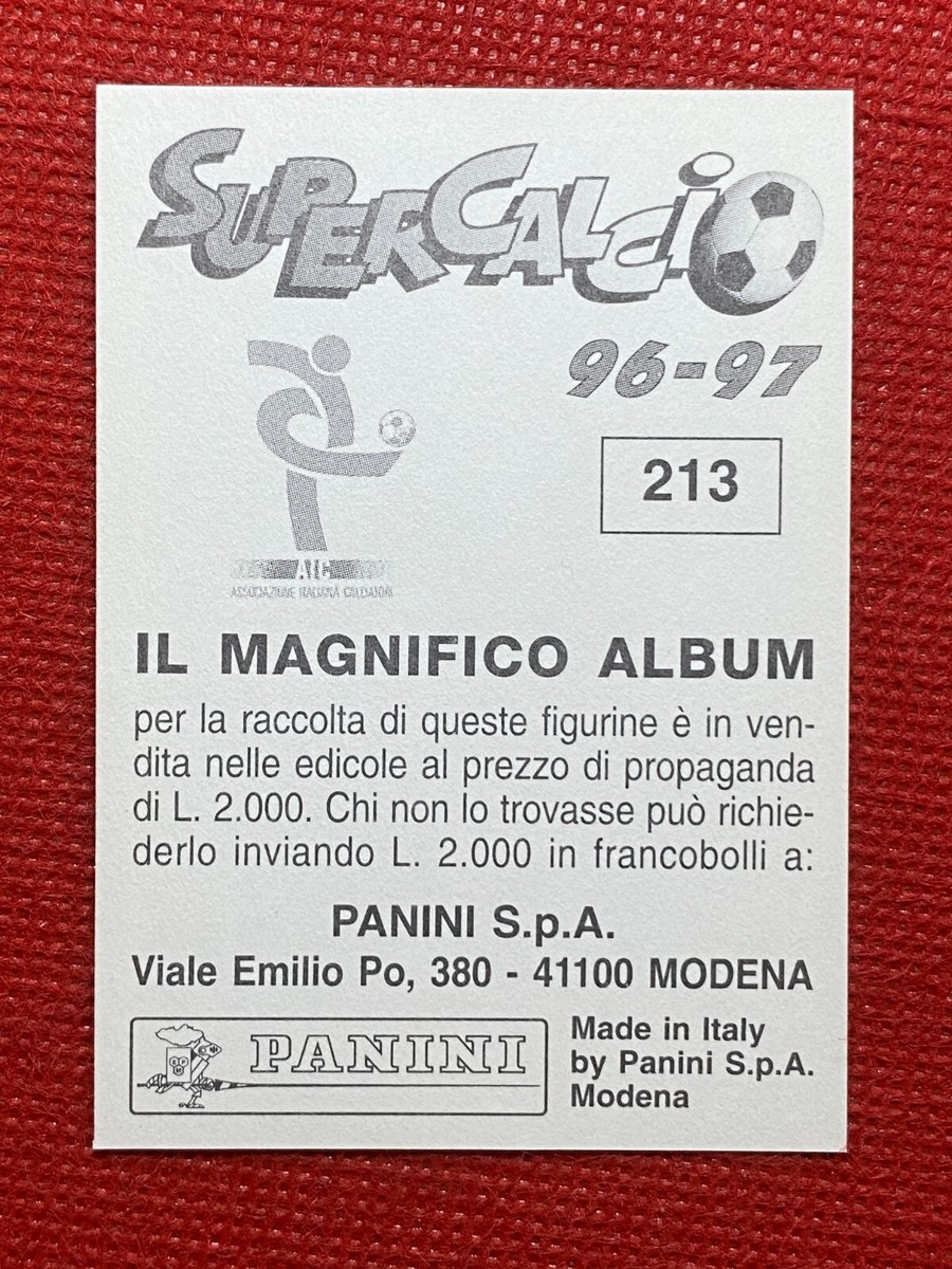 1st Panini sticker of Francesco TOTTI (AS Roma 1994-95