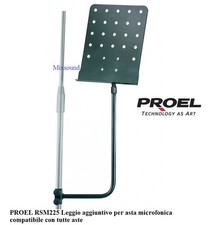 PROEL RSM225 Leggio per asta del microfono compatibile con tutte le aste RSM 225